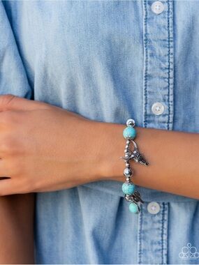 Western Welcome Blue Bracelet